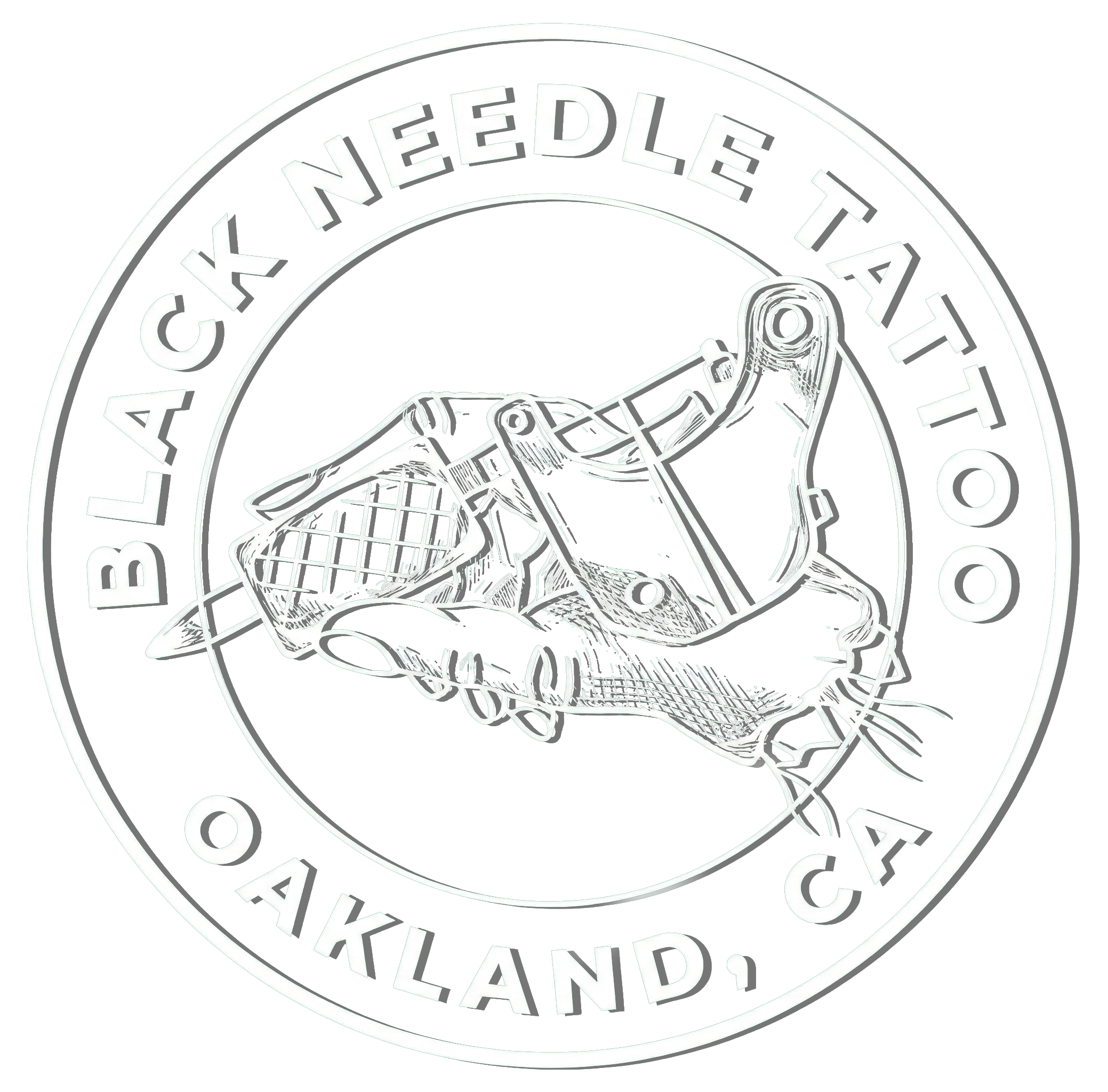 Black Needle Tattoo Logo