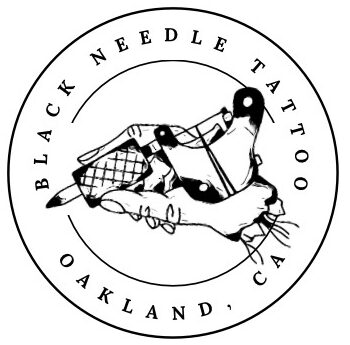 Black Needle Tattoo Studio logo - Oakland custom tattoo shop specializing in diverse tattoo styles